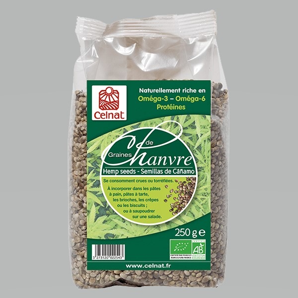Graines de chanvre complètes Celnat : photo du produit rappelé le 27/10/2023