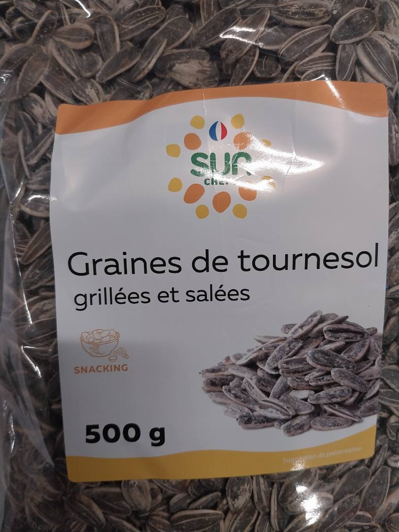 Graines de tournesol grillées salées Sunchefs : photo 2 sur 2 du produit rappelé le 17/04/2026