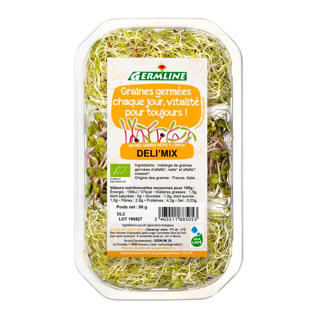 Graines germées biologiques alfalfa Germline : photo 5 sur 5 du produit rappelé le 02/06/2023