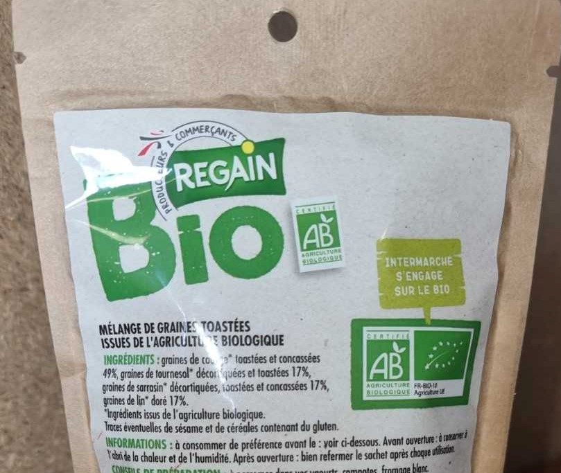Graines toastées pour salade Regain BIO : photo 3 sur 3 du produit rappelé le 07/04/2022