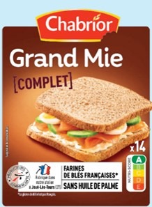 Grand mie complet chabrior : photo du produit rappelé le 27/07/2023