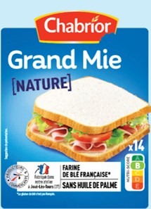 Grand mie nature Chabrior : photo du produit rappelé le 27/07/2023