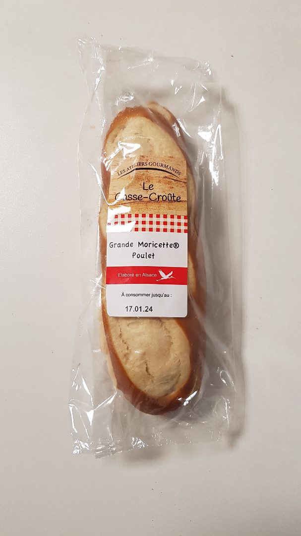 Grande moricette® poulet / moricette® Poulaillon les Ateliers Gourmands : photo du produit rappelé le 10/01/2024