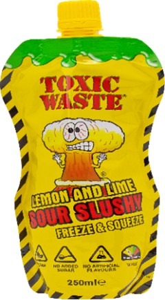 Granité acidulé pour enfants toxic waste 250 ml Manchester Drinks Co : photo 2 sur 3 du produit rappelé le 20/08/2025