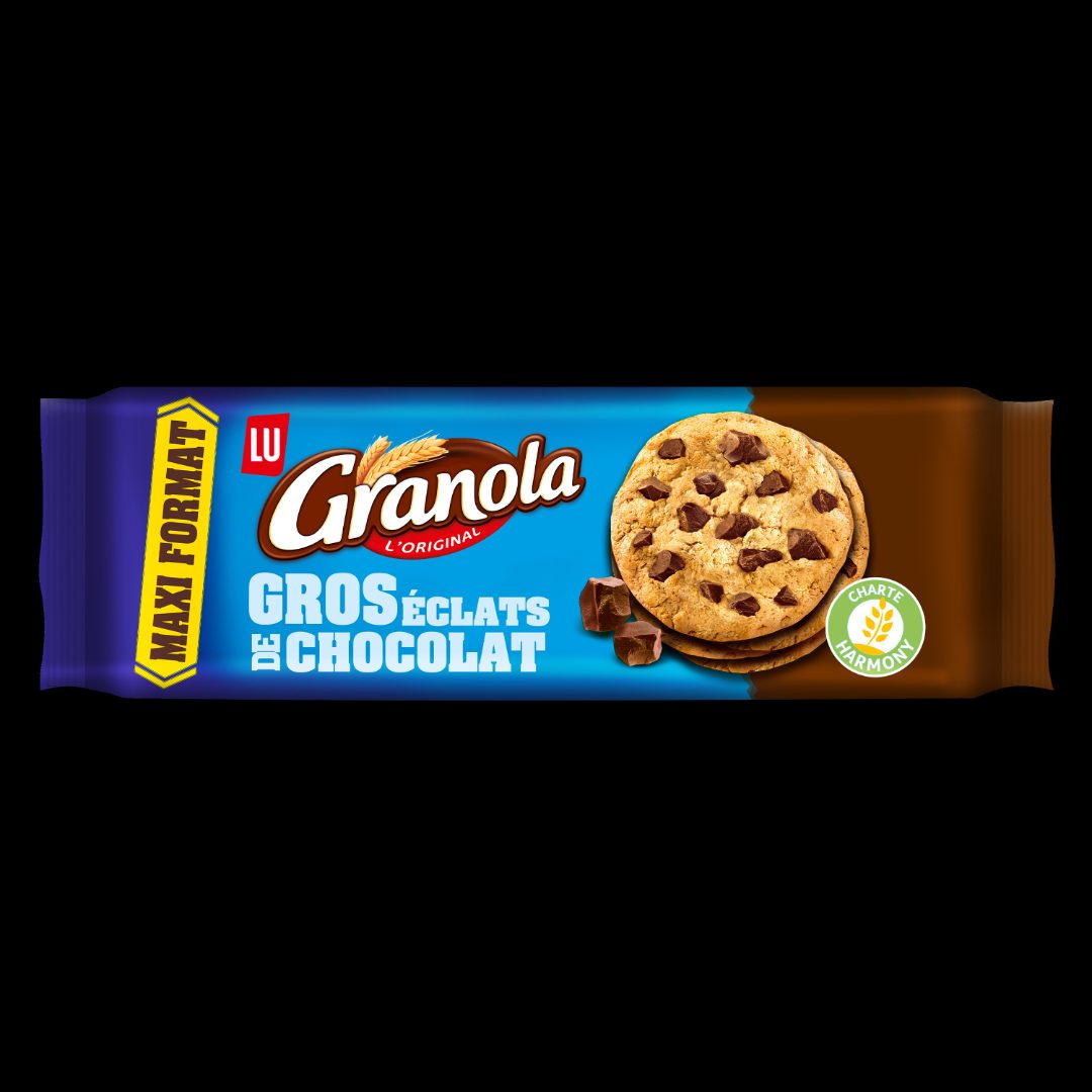 • Granola cookies gros eclats de chocolat 276 gr et granola Lu Granola : photo du produit rappelé le 12/02/2026
