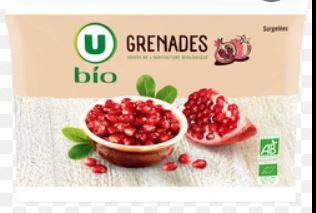 Grenades surgelees U BIO : photo du produit rappelé le 19/09/2022