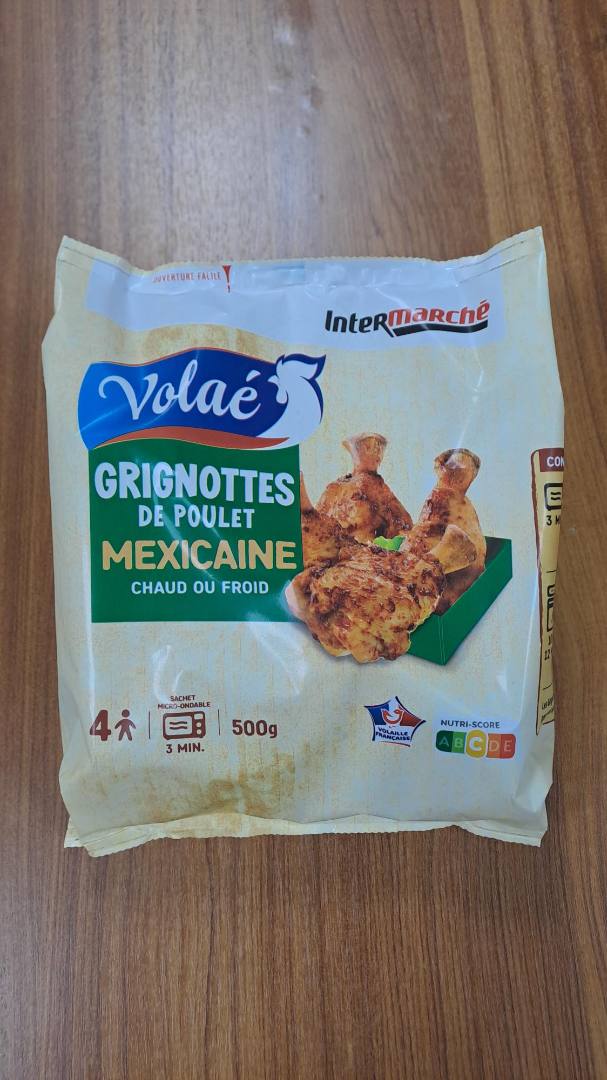 Grignottes de poulet mexicaine Volae : photo du produit rappelé le 02/02/2026
