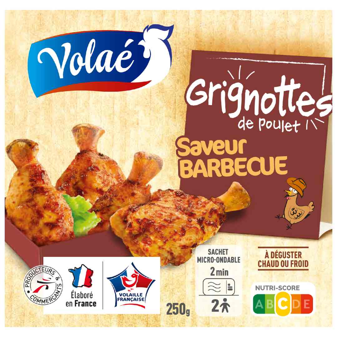 Grignottes de poulet rôties Volae : photo du produit rappelé le 07/02/2023