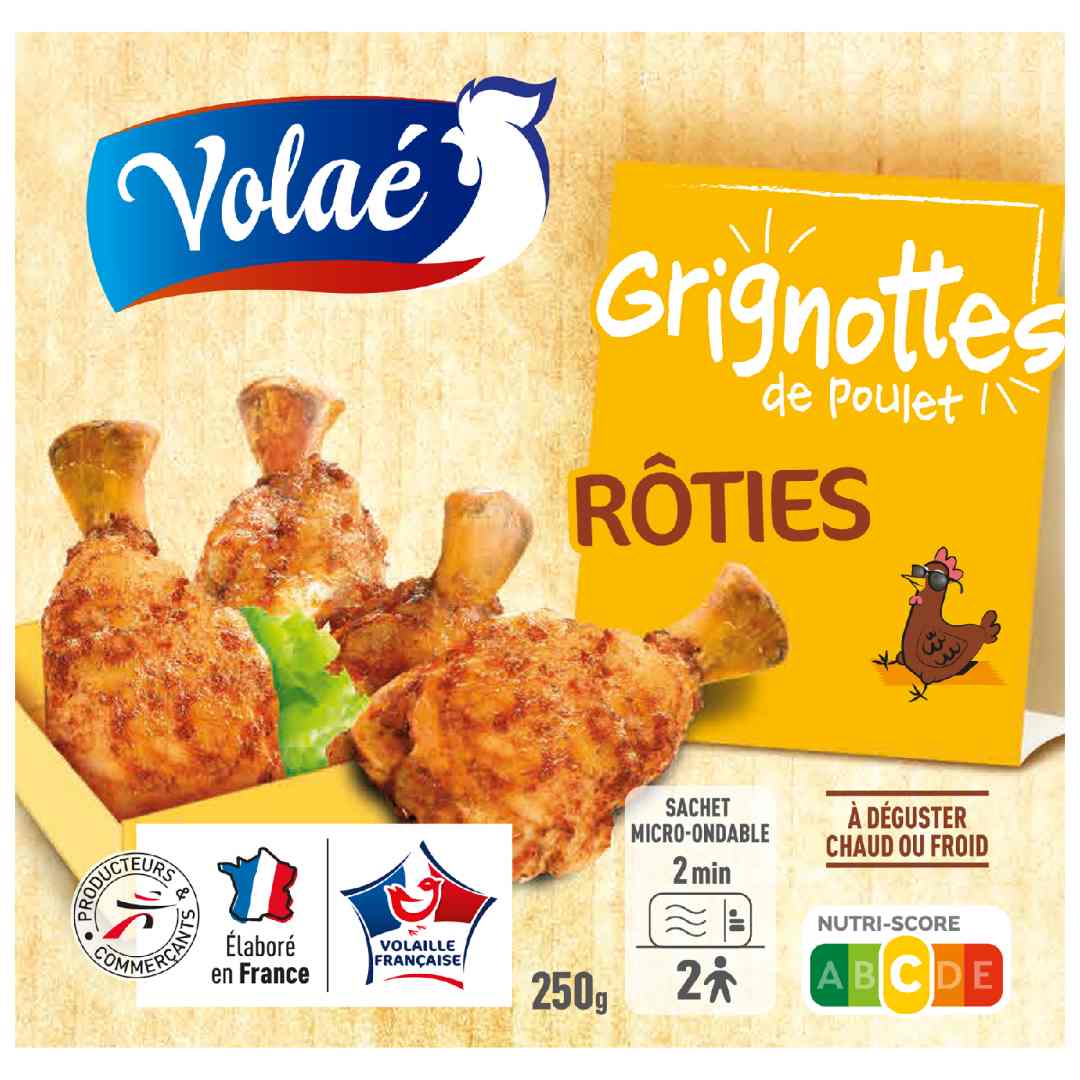 Grignottes de poulet rôties Volae : photo 2 sur 2 du produit rappelé le 07/02/2023