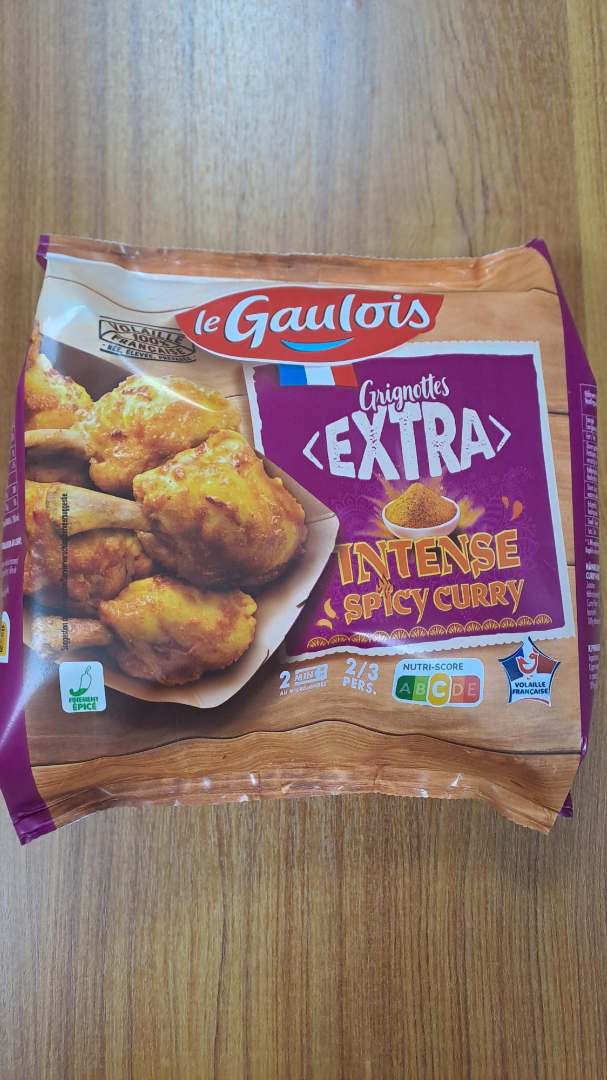 Grignottes extra intense spicy curry Le Gaulois : photo du produit rappelé le 02/02/2026