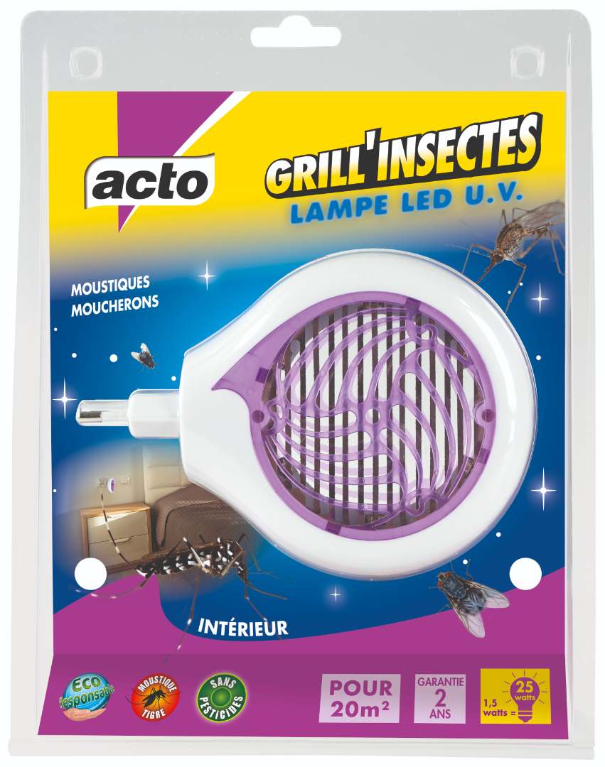 Grill'insectes lampes LED u.v Acto : photo du produit rappelé le 13/07/2022