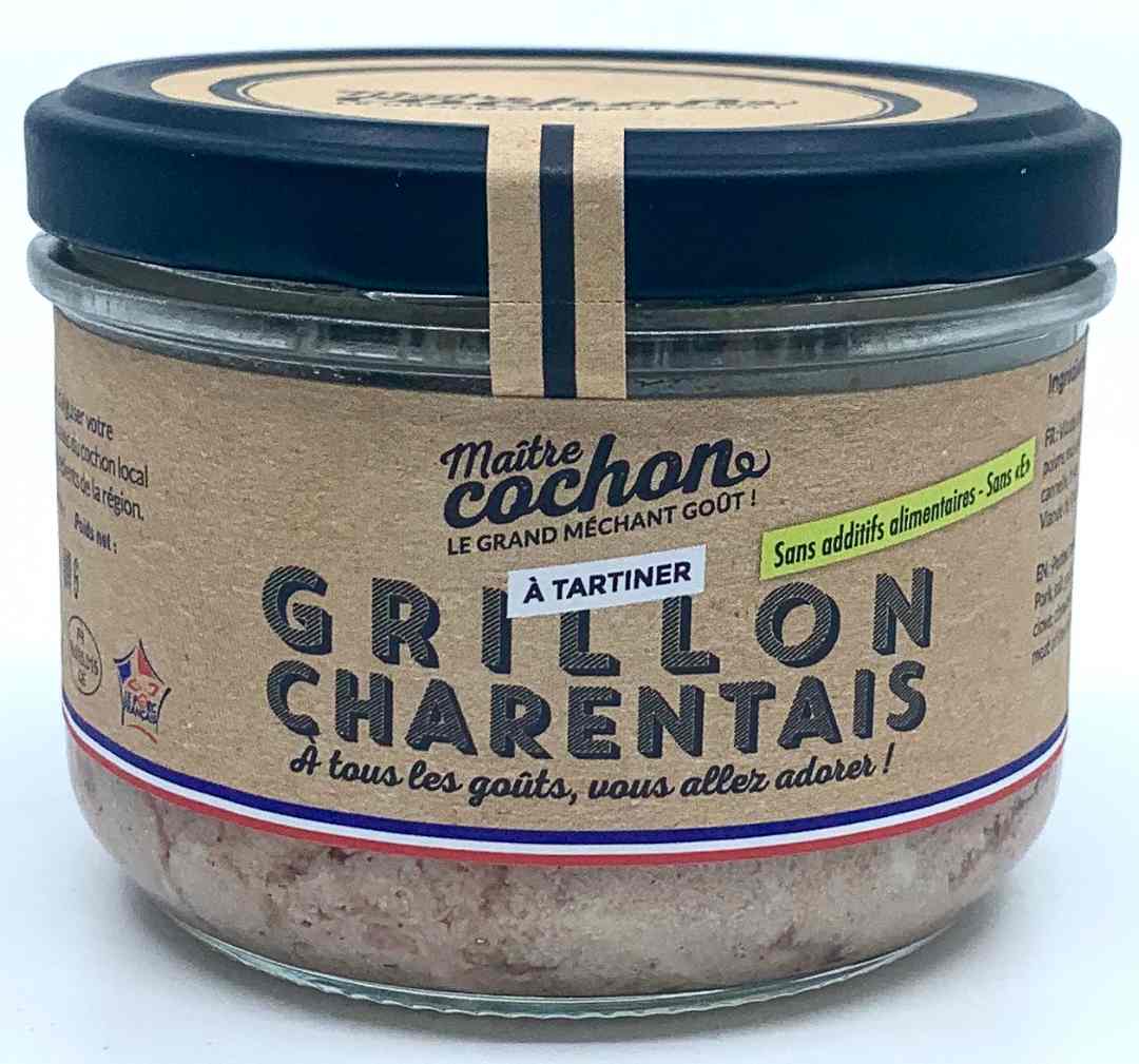 Grillon charentais en conserve de 180g Maitre Cochon : photo du produit rappelé le 01/08/2022