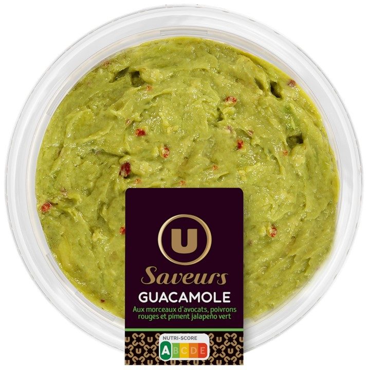 Guacamole aux morceaux d’avocat poivrons rouges & piment jalapeno vert : photo 2 sur 2 du produit rappelé le 11/10/2024