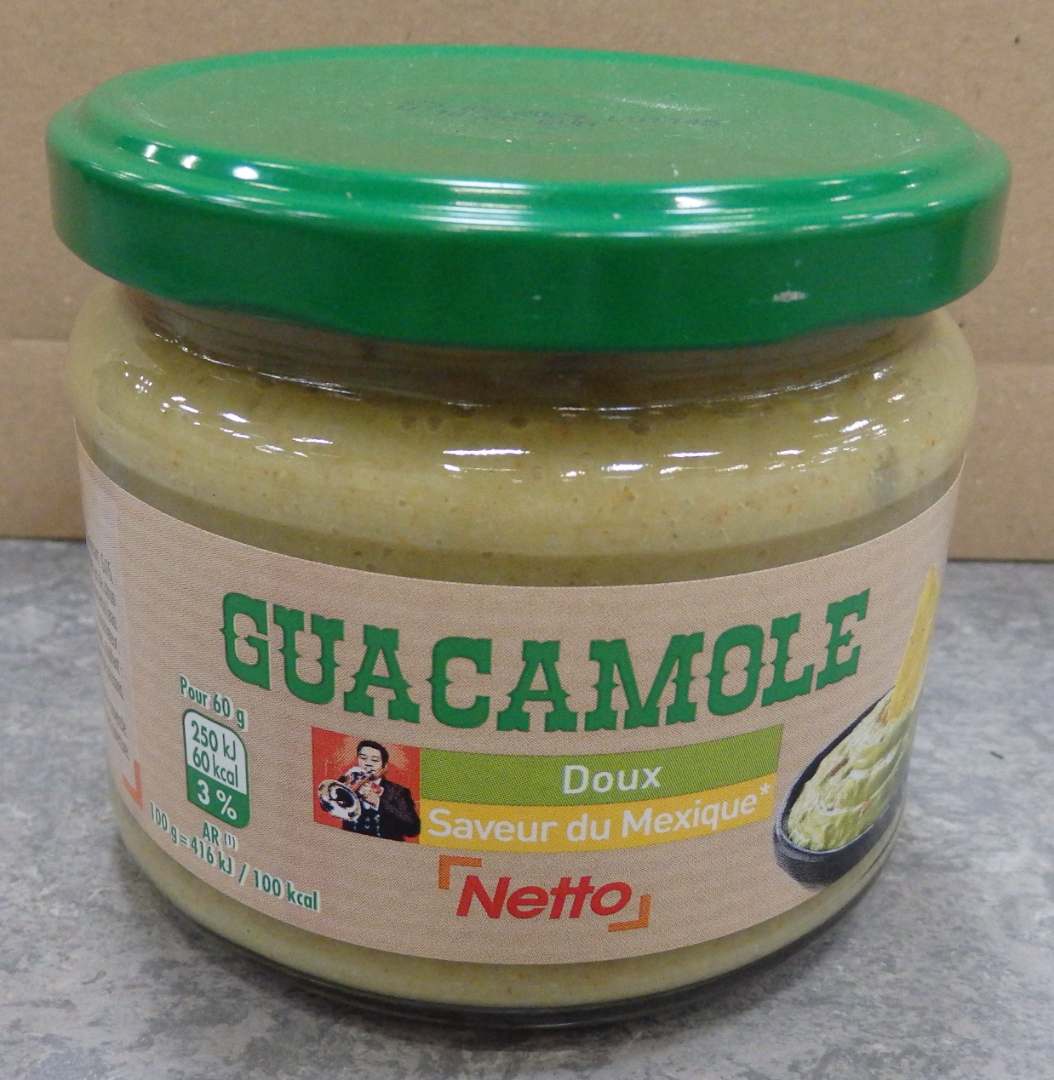 Guacamole Netto : photo du produit rappelé le 13/07/2021