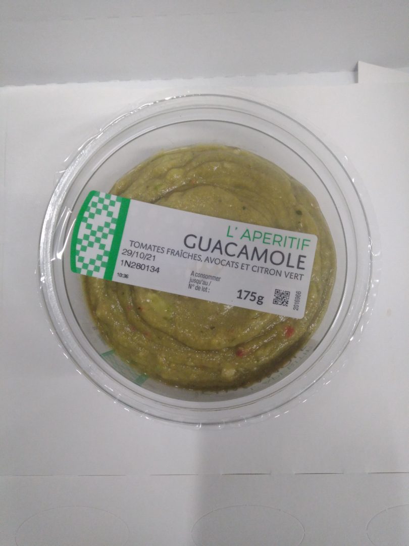 Guacamole tomates fraiches, avocats et citron vert : photo du produit rappelé le 12/10/2021