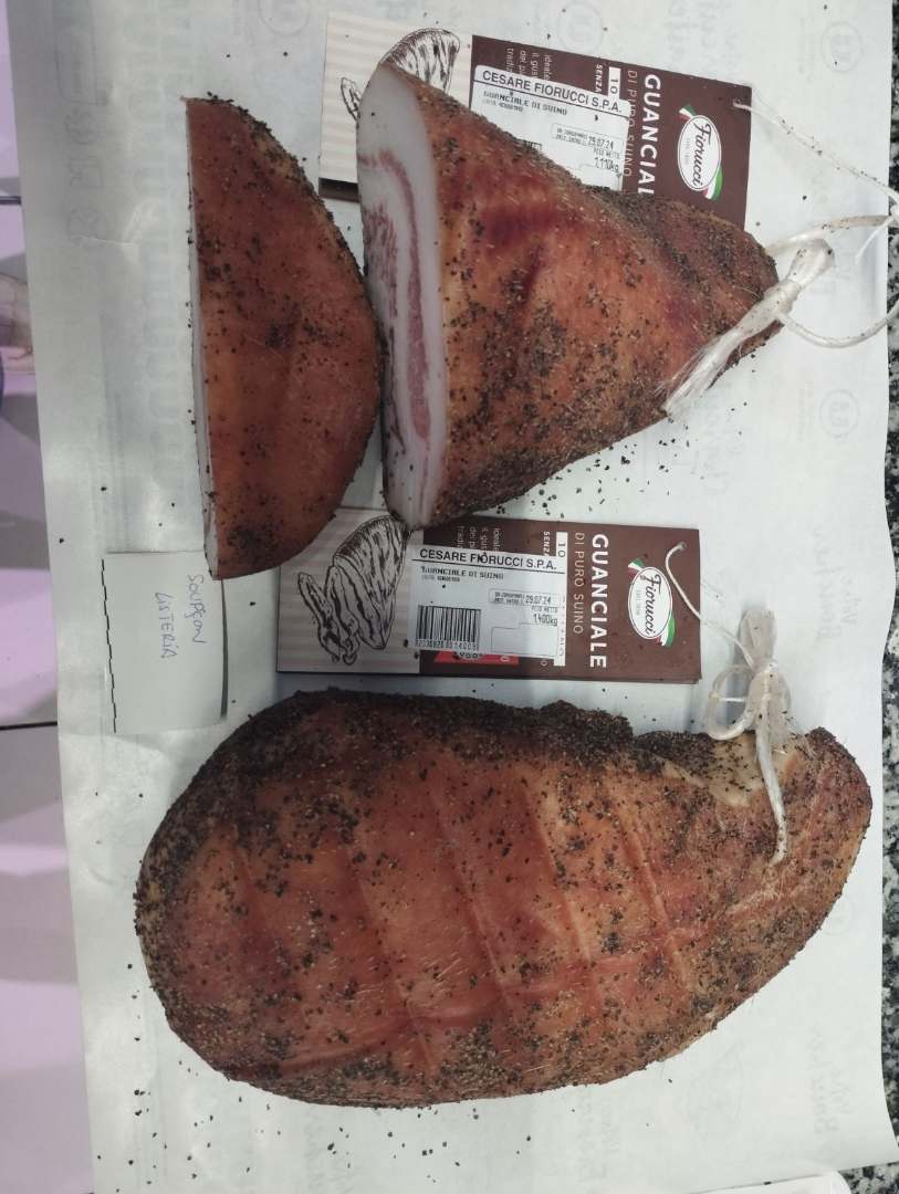 Guanciale vendue à la tranche au rayon charcuterie-traiteur : photo du produit rappelé le 25/03/2024