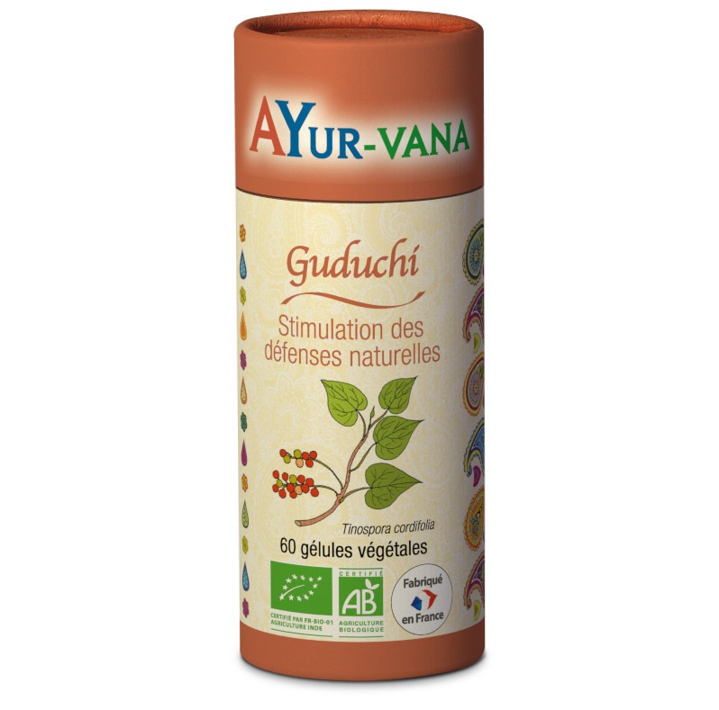 Guduchi bio 60 gélules Ayur-Vana : photo du produit rappelé le 30/09/2021