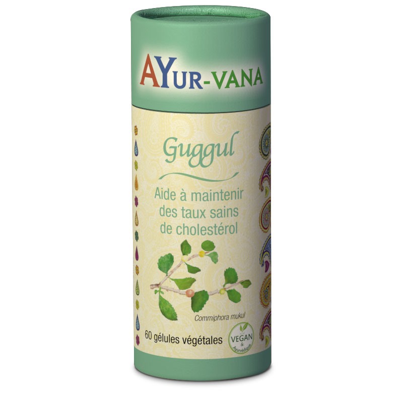 Guggul 60 gélules Ayur-Vana : photo du produit rappelé le 30/09/2021