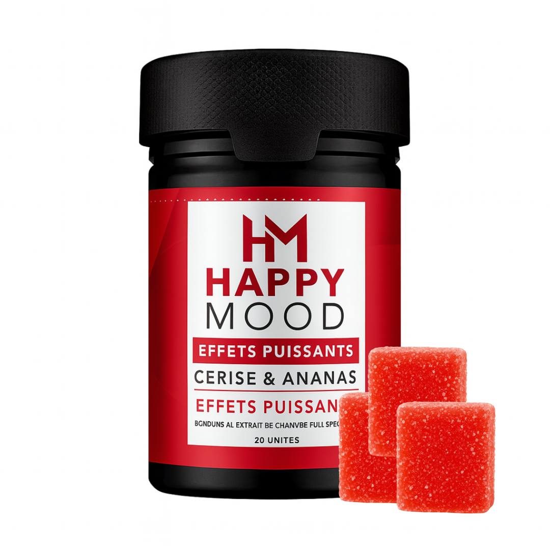 Gummies CBD & THC happy mood cerise & ananas aux effets puissants : photo du produit rappelé le 02/10/2025