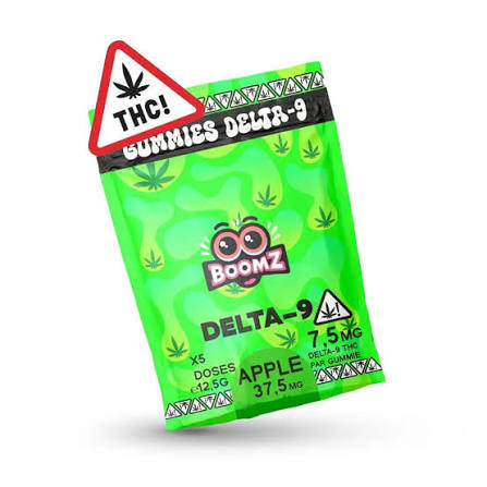 Gummies delta 9 7.5mg Boomz : photo du produit rappelé le 21/10/2026