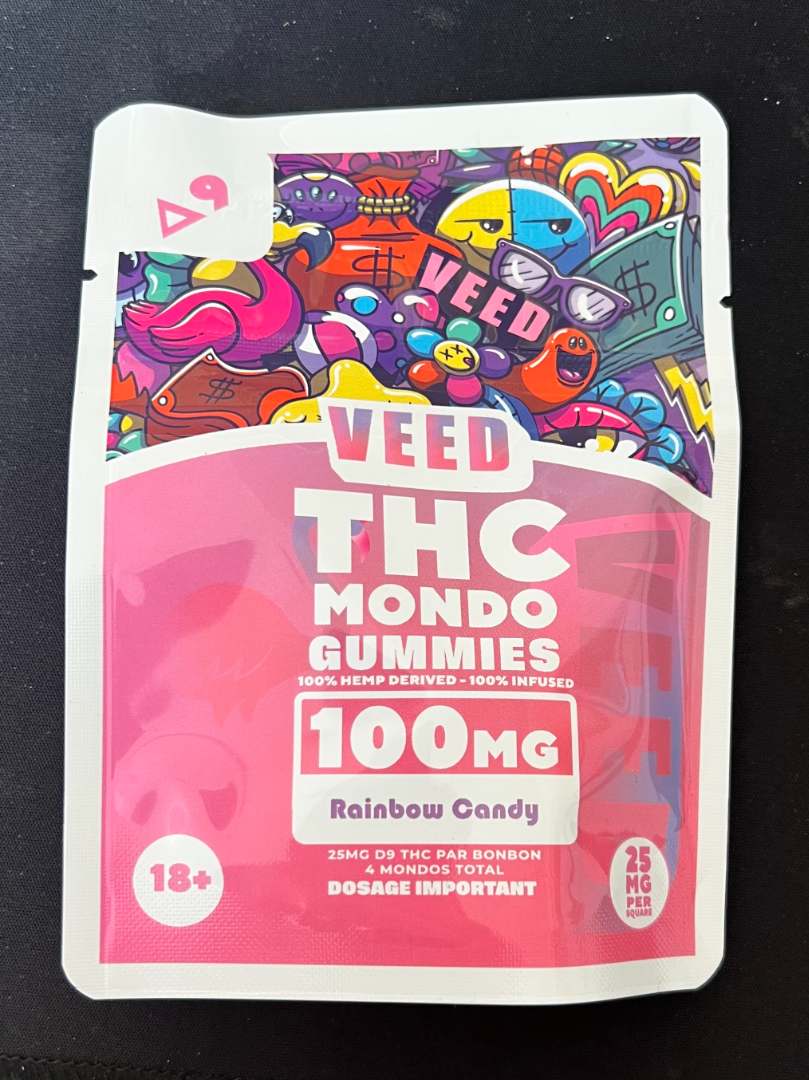 Gummies delta 9 x4 100mg veed : photo 2 sur 5 du produit rappelé le 11/04/2025