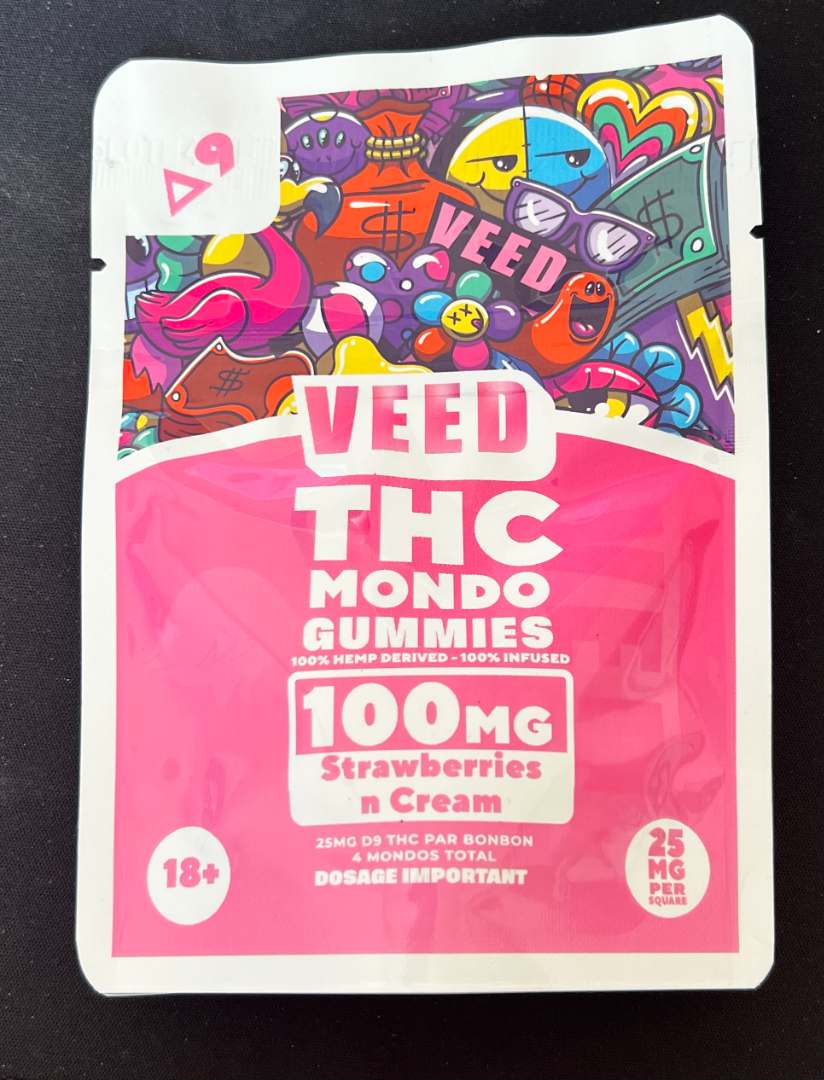 Gummies delta 9 x4 100mg veed : photo 3 sur 5 du produit rappelé le 11/04/2025