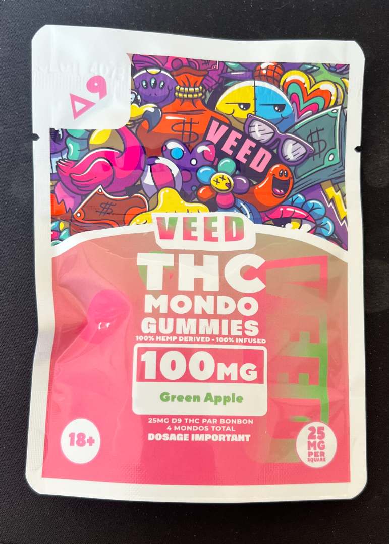 Gummies delta 9 x4 100mg veed : photo 5 sur 5 du produit rappelé le 11/04/2025
