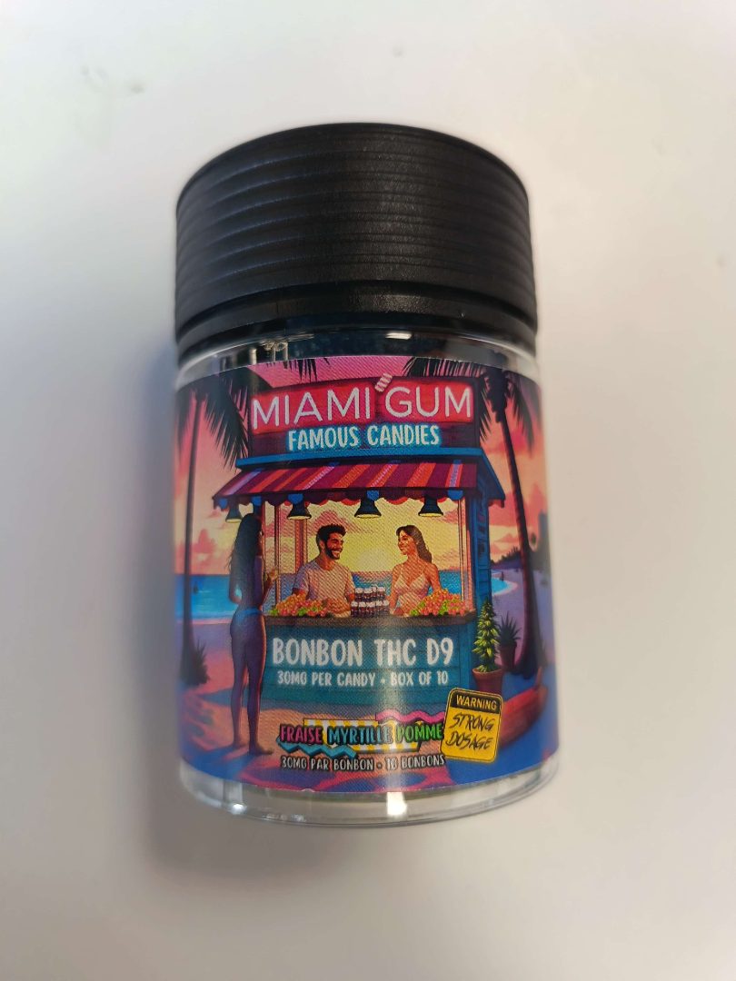 Gummies miami gum : photo du produit rappelé le 31/07/2025