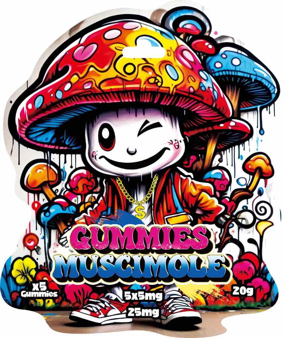 Gummies muscimole 5x5mg Mushitrip : photo du produit rappelé le 17/02/2025