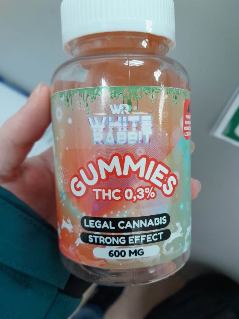 Gummies strong THC 0,3% White Rabbit : photo du produit rappelé le 17/03/2026