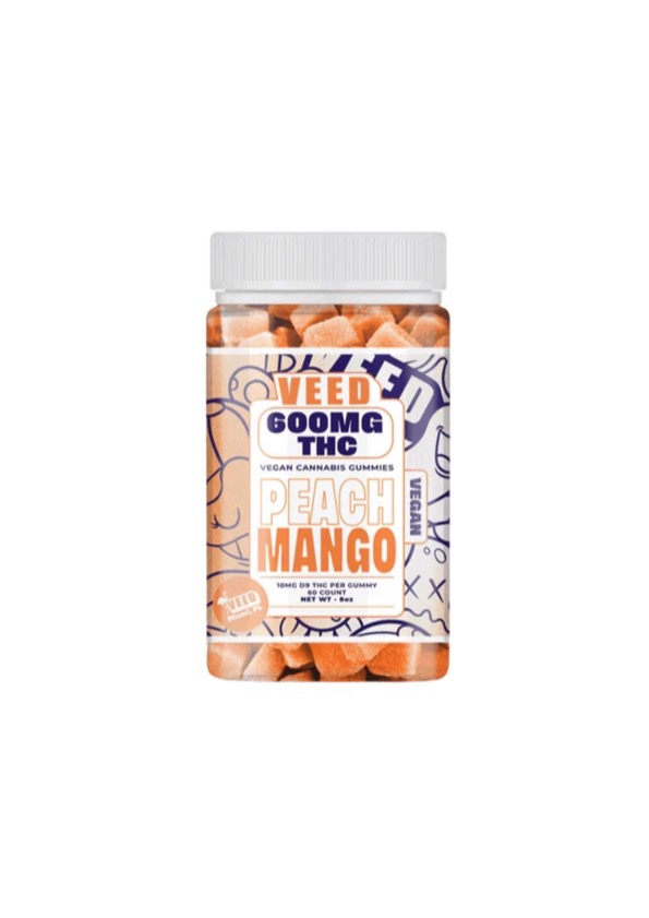 Gummies veed 600mg peach mango : photo du produit rappelé le 05/01/2026
