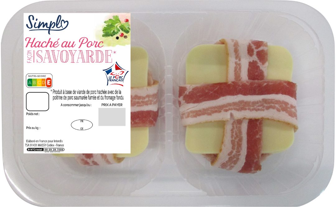 Hache au porc facon savoyarde Simpl : photo du produit rappelé le 07/01/2025