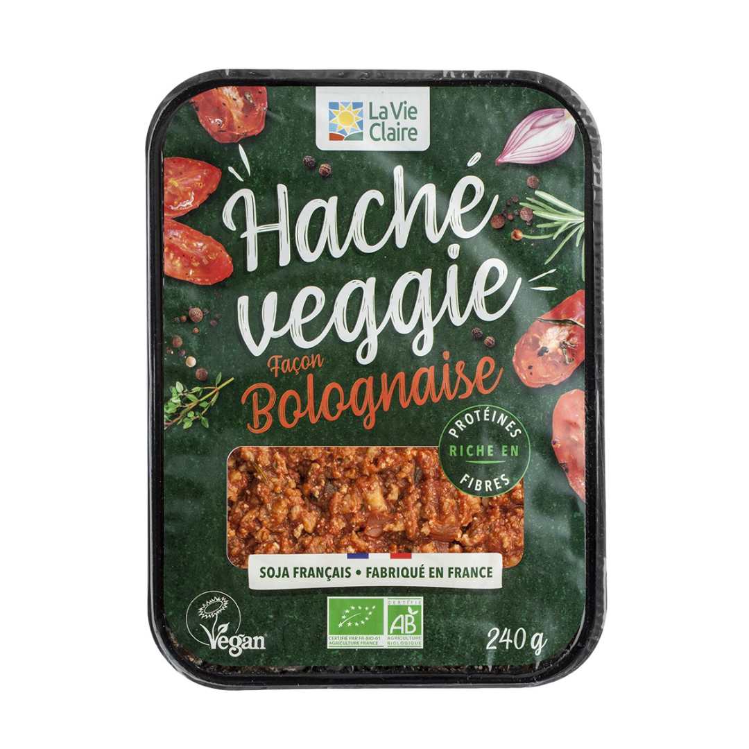 Haché végétal bolognaise 240g La Vie Claire : photo du produit rappelé le 09/10/2025