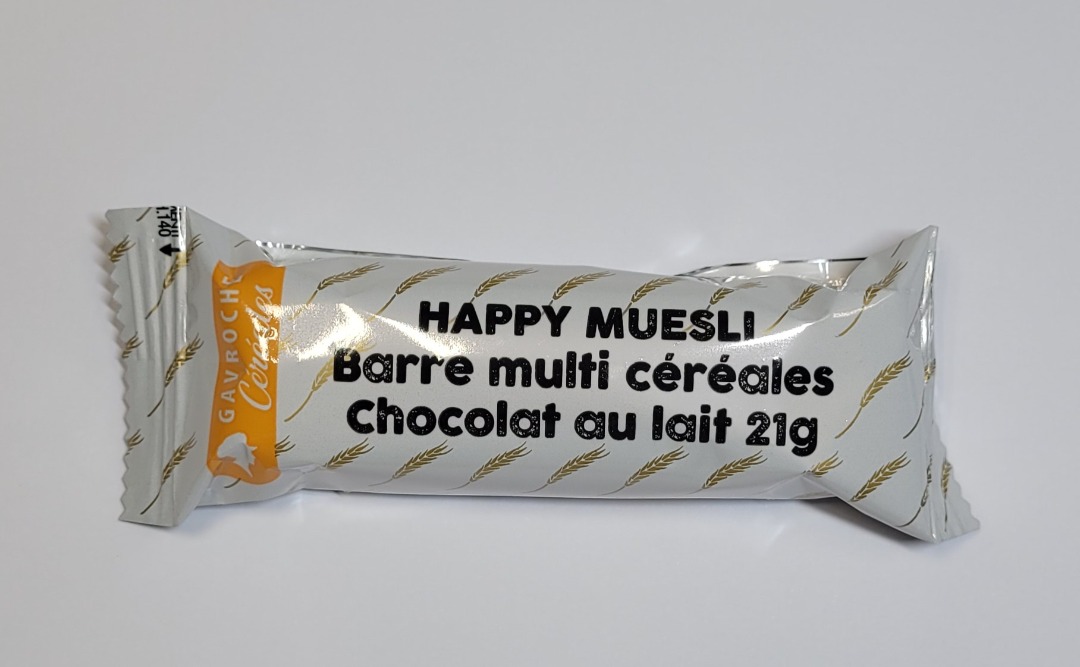 Happy muesli barres multi céréales Gavroche Céréales : photo 3 sur 4 du produit rappelé le 08/02/2024