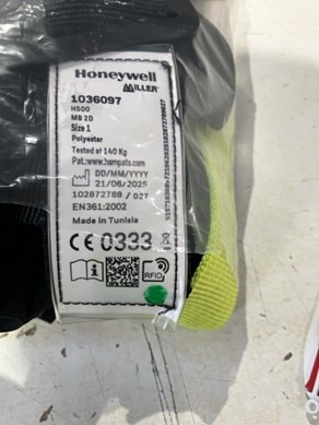 Harnais Honeywell Miller : photo 4 sur 5 du produit rappelé le 28/01/2026