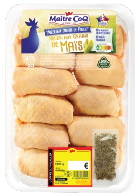 Hauts de cuisse de poulet Maitre Coq : photo 3 sur 3 du produit rappelé le 08/09/2023