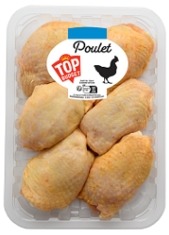 Hauts de cuisse de poulet Top Budget : photo du produit rappelé le 09/09/2023