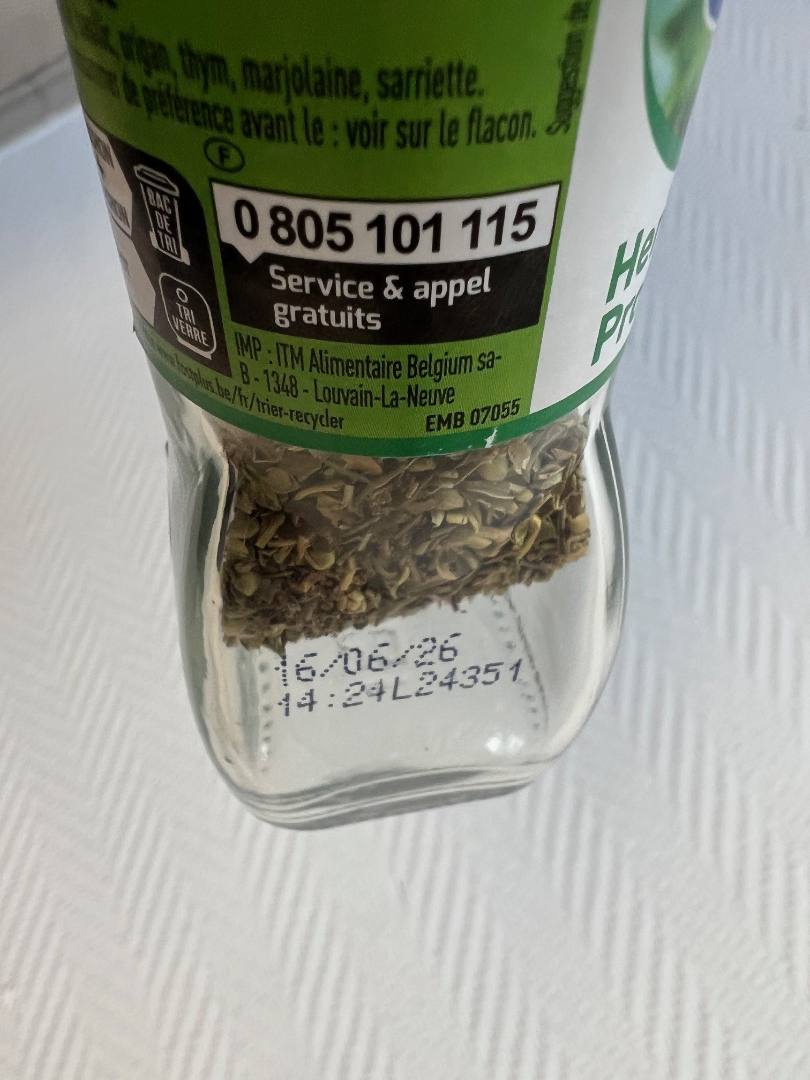 Herbes de provence 18g 10cl Cigalou : photo 2 sur 2 du produit rappelé le 10/10/2025