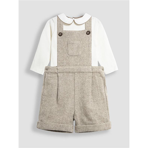 Herringbone dungarees & top set ensemble de vêtements Jojo Maman Bébé : photo du produit rappelé le 13/01/2026