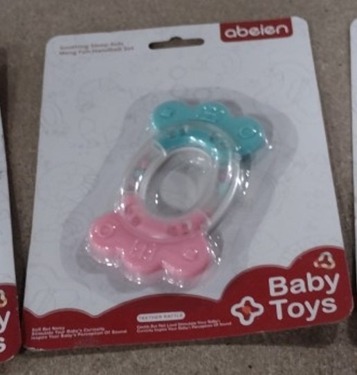 Hochets - anneaux de dentition Abeien : photo du produit rappelé le 21/12/2023