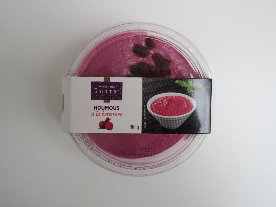 Houmous betterave 180g Monoprix gourmet : photo du produit rappelé le 07/11/2025