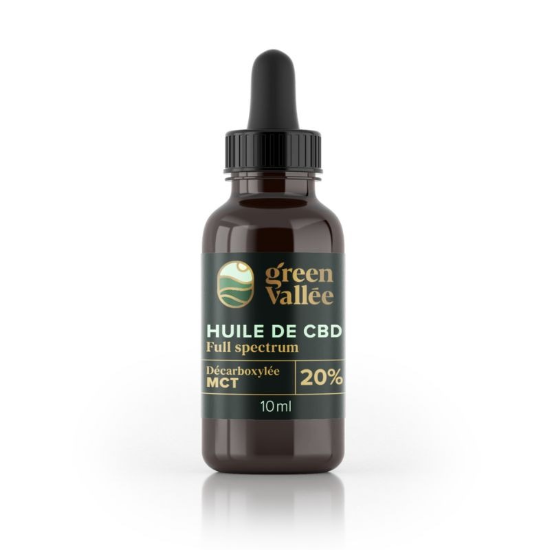 Huile CBD 20% full spectrum Green Vallee : photo du produit rappelé le 10/10/2023