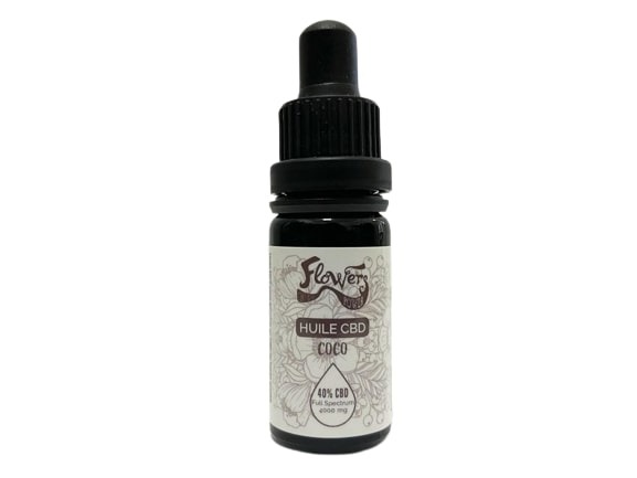 Huile CBD 40% coco 10ml Flowers Power : photo du produit rappelé le 17/11/2023