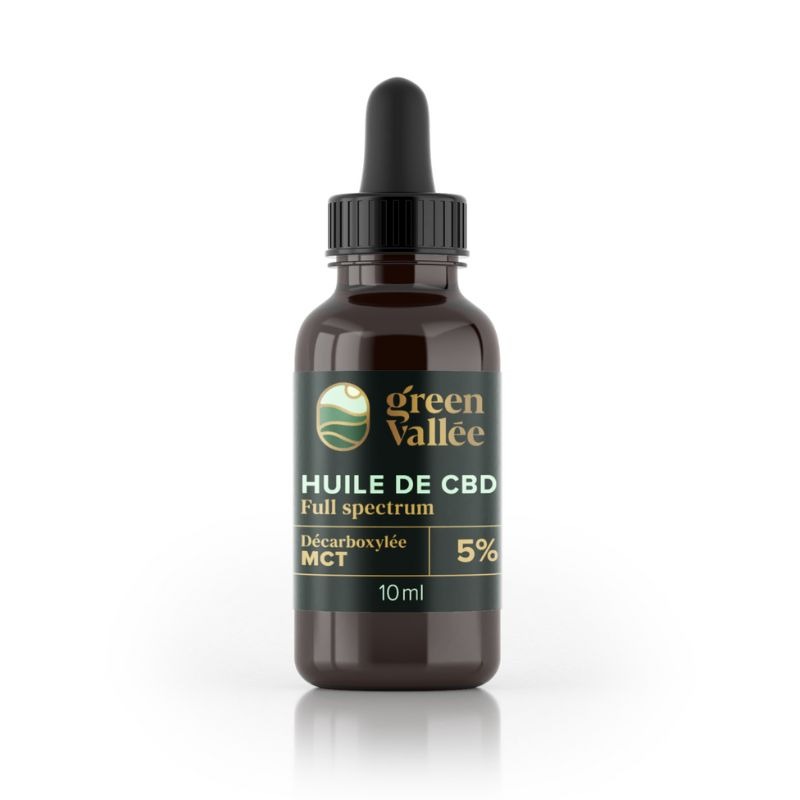 Huile CBD 5% full spectrum Green Vallee : photo du produit rappelé le 10/10/2023