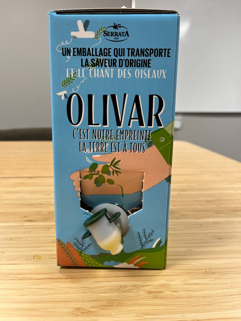Huile d'olive vierge extra biologique Olivar : photo du produit rappelé le 27/03/2024