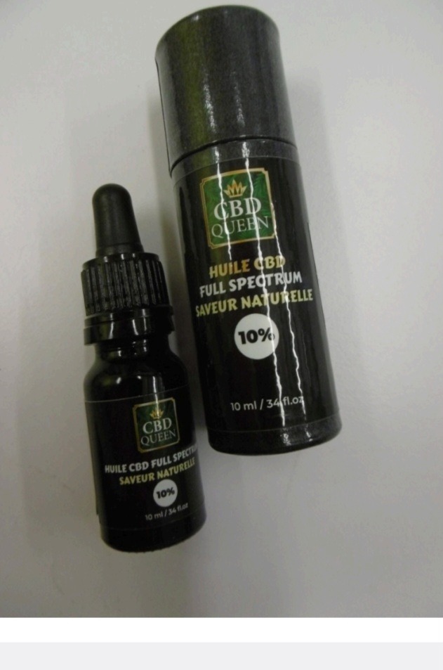 Huile de CBD 10% CBD Queen : photo du produit rappelé le 17/11/2023