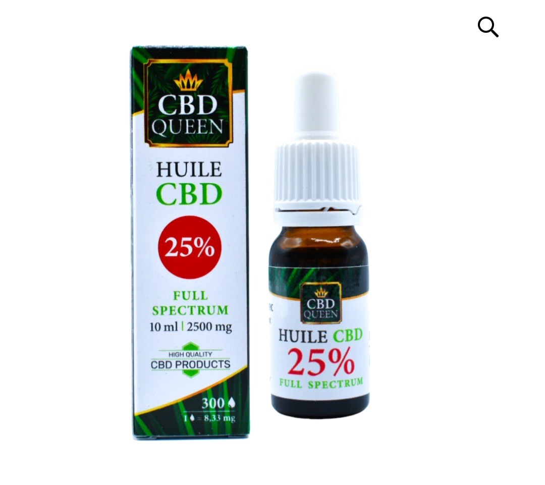 Huile de CBD 25% CBD Queen : photo du produit rappelé le 17/11/2023