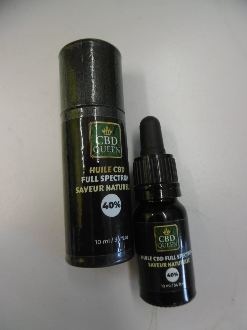 Huile de CBD 40% CBD Queen : photo du produit rappelé le 23/10/2023