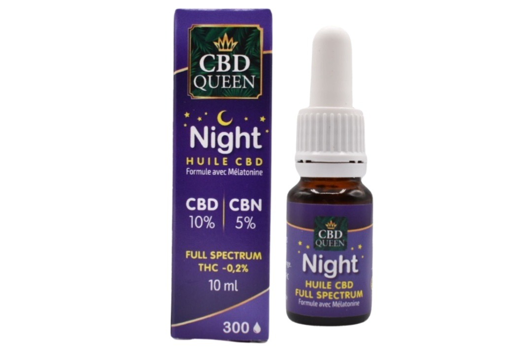 Huile de CBD night CBD Queen : photo du produit rappelé le 16/11/2023