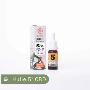Huile de chanvre CBD 5 % - spectre complet Les Planteurs Alsaciens : photo du produit rappelé le 05/10/2026
